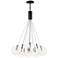 ET2 Burst 27" Wide Black 12-Light LED Pendant Light