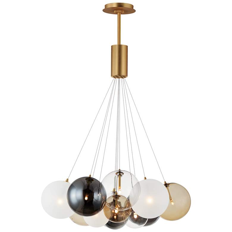 Image 1 ET2 Burst 27" Mixed/Gold 12-Light LED Pendant