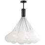 ET2 Burst 35 1/4" Frost/Black 20-Light LED Pendant