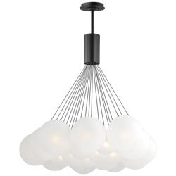 ET2 Burst 35 1/4" Frost/Black 20-Light LED Pendant