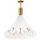 ET2 Burst 35 1/4" Wide 20-Light Clear Glass Modern LED Pendant