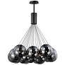ET2 Burst 35 1/4" Wide Black Globe 20-Light LED Pendant