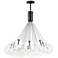 ET2 Burst 35" Clear and Black 20-Light LED Pendant