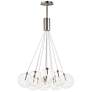 2_ET2 Burst 47 1/4" Wide Satin Nickel 12-Light LED Pendant