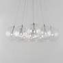 1_ET2 Burst 47 1/4" Wide Satin Nickel 12-Light LED Pendant