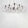 4_ET2 Burst 47 1/4" Wide Satin Nickel 12-Light LED Pendant more views