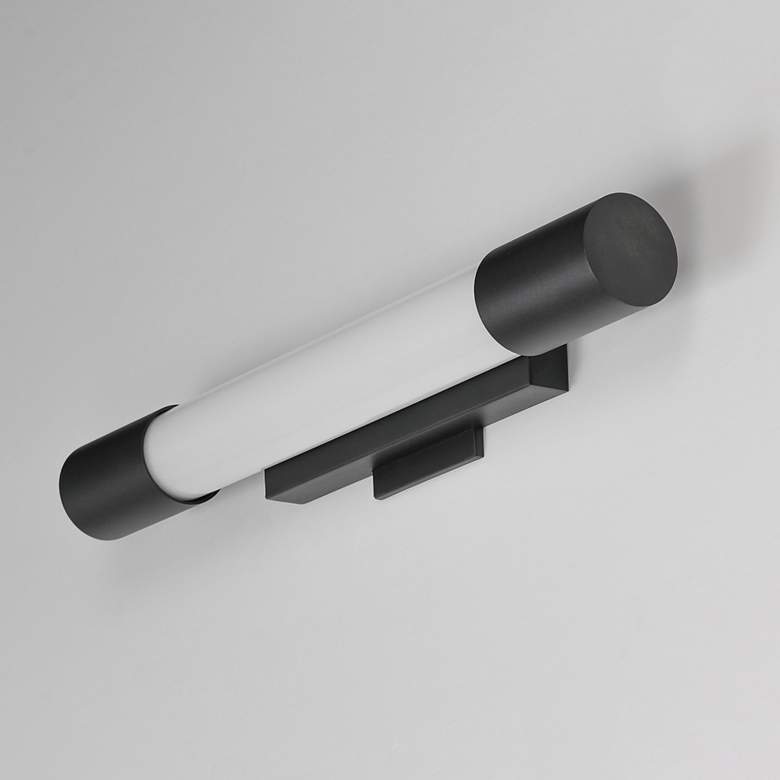 Image 4 ET2 Canello 24" Black LED Outdoor Wall Sconce more views