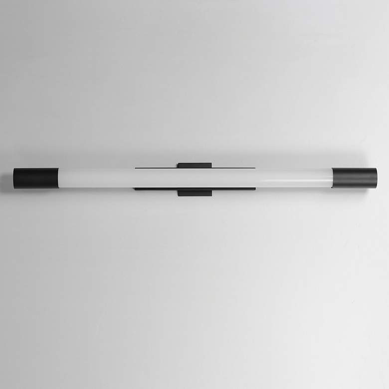 Image 2 ET2 Canello 48" Black LED Outdoor Wall Sconce more views