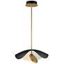 1_ET2 Carmen 16 1/2" Wide Black and Gold LED Pendant Light