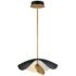 ET2 Carmen 16 1/2" Wide Black and Gold LED Pendant Light