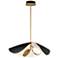 ET2 Carmen 24" Wide Black and Gold 2-Light LED Pendant Light