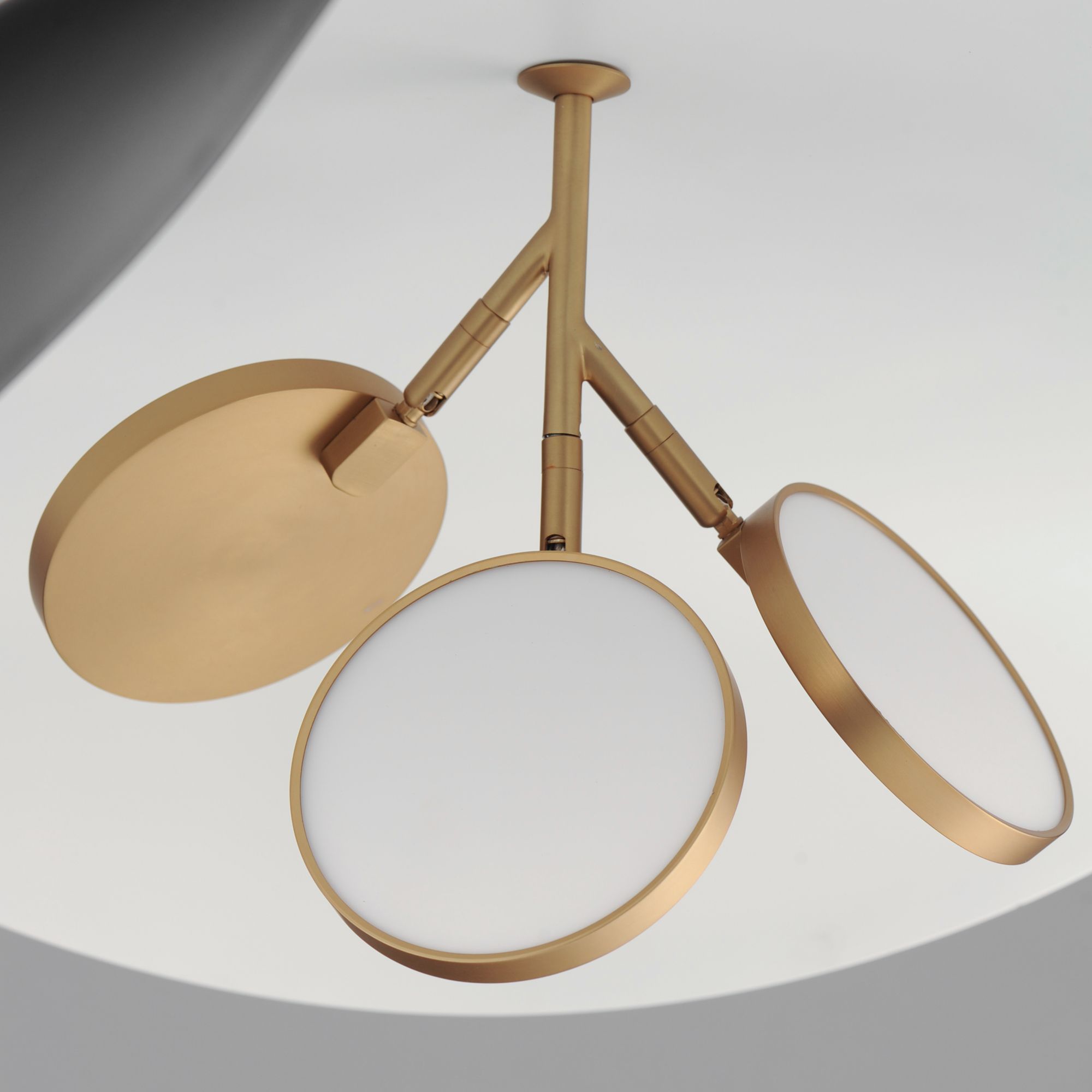 Image 6 ET2 Carmen 32" Wide Black and Gold 3-Light LED Pendant more views