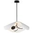 ET2 Carmen 32" Wide Black and White 3-Light LED Pendant
