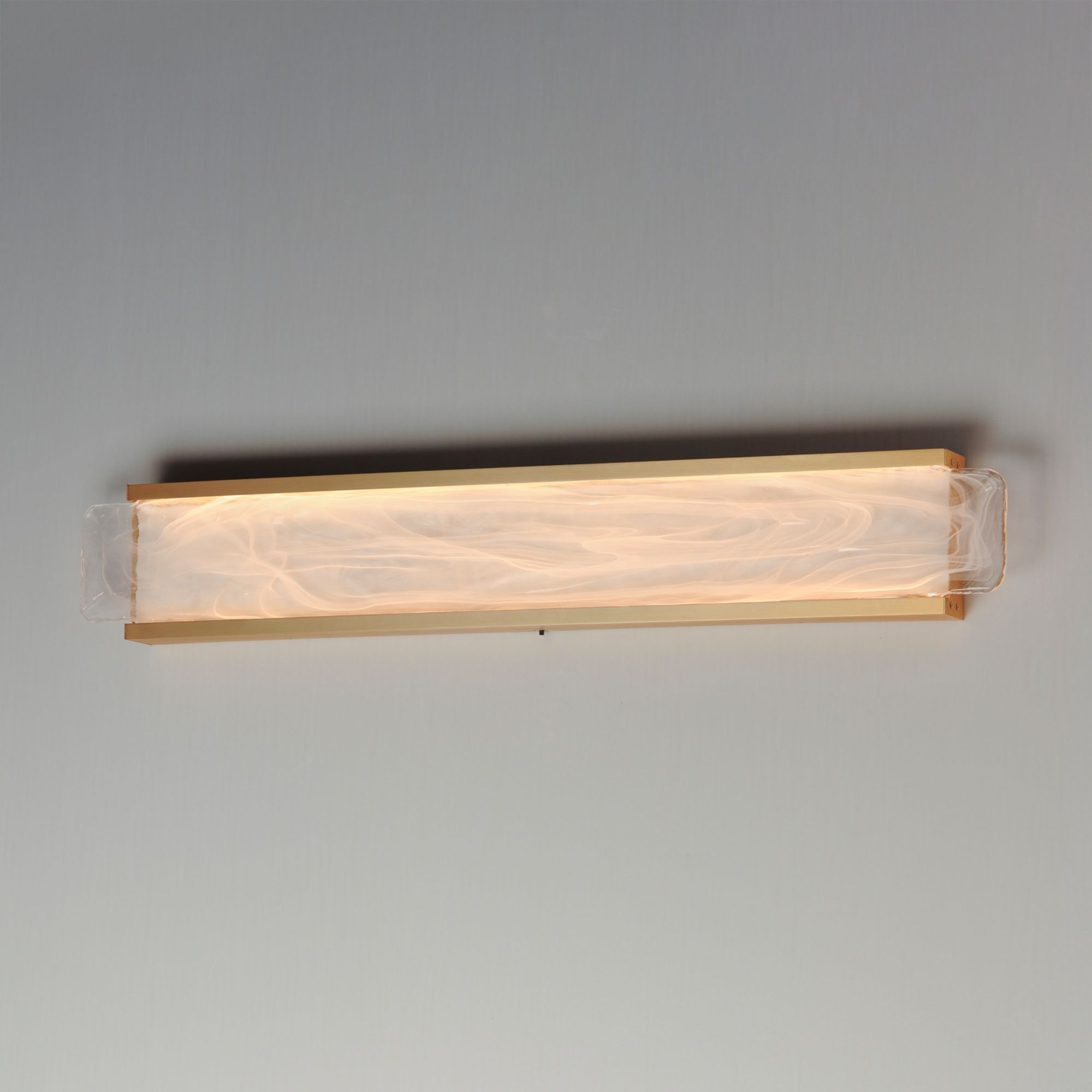 Image 4 ET2 Celine 32" Natural Aged Brass LED Bath Vanity more views