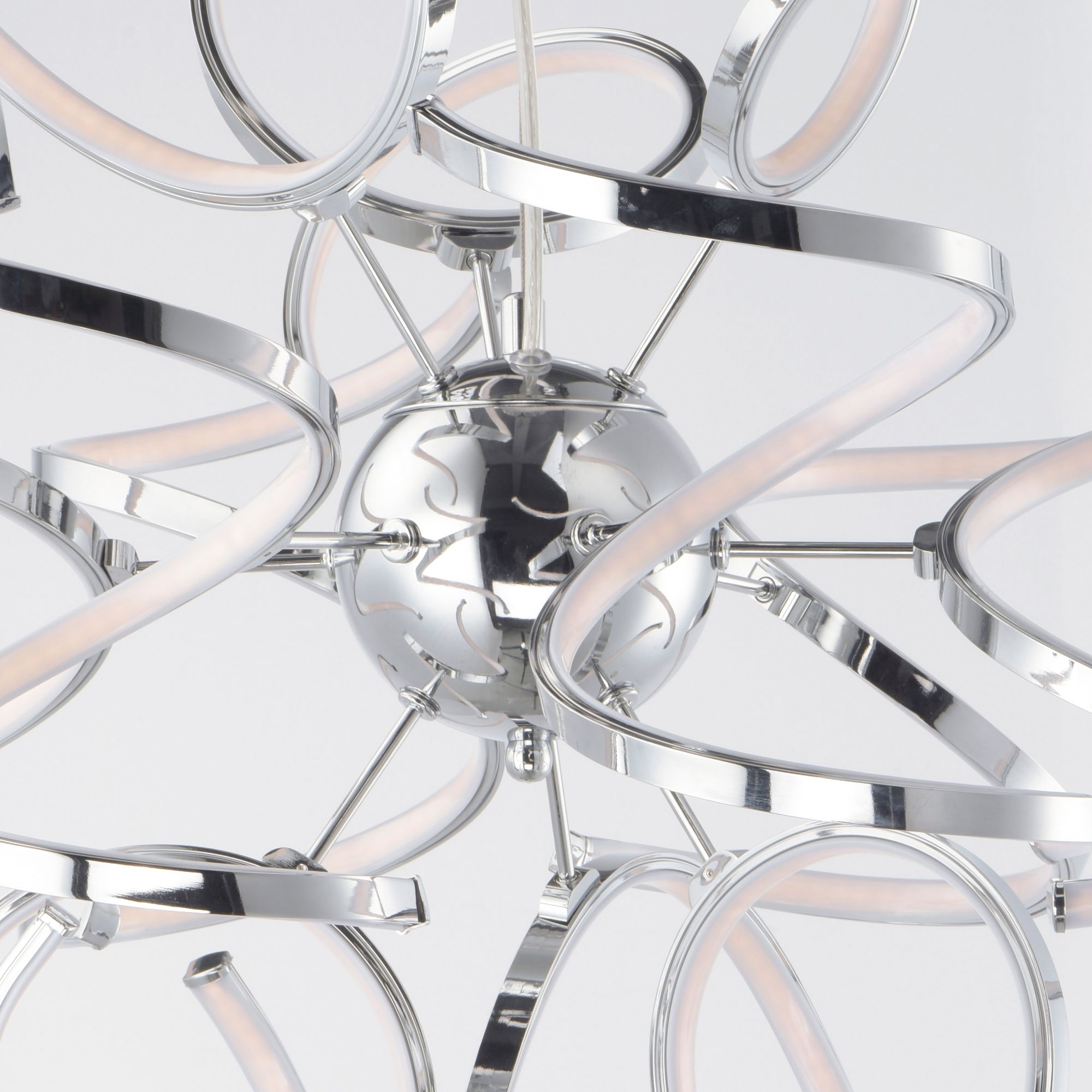 Image 5 ET2 Chaos 23 1/2" Wide Polished Chrome LED Pendant Light more views