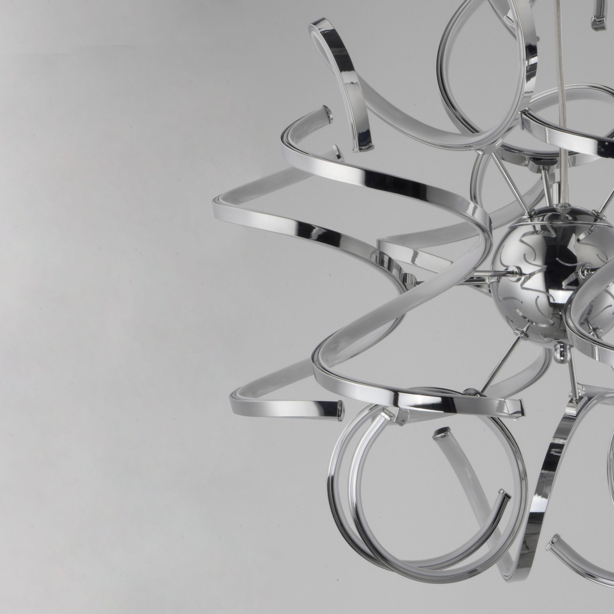 Image 6 ET2 Chaos 23 1/2" Wide Polished Chrome LED Pendant Light more views