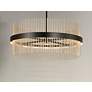 4_ET2 Chimes 33 3/4" Wide Black Satin Nickel LED Pendant Light more views
