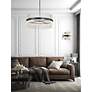 6_ET2 Chimes 33 3/4" Wide Black Satin Nickel LED Pendant Light more views
