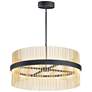 ET2 Chimes 5CCT Select 36" Black / Satin Brass Pendant