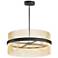 ET2 Chimes 5CCT Select 36" Black / Satin Brass Pendant