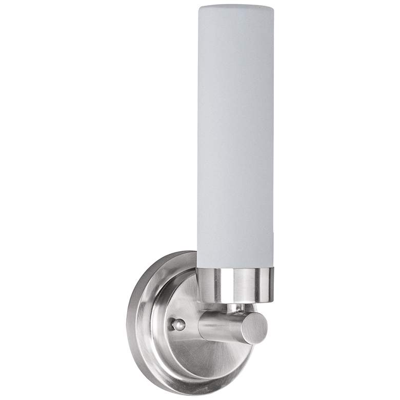 Image 1 ET2 Cilandro 12 1/4" High Satin Nickel LED Wall Sconce
