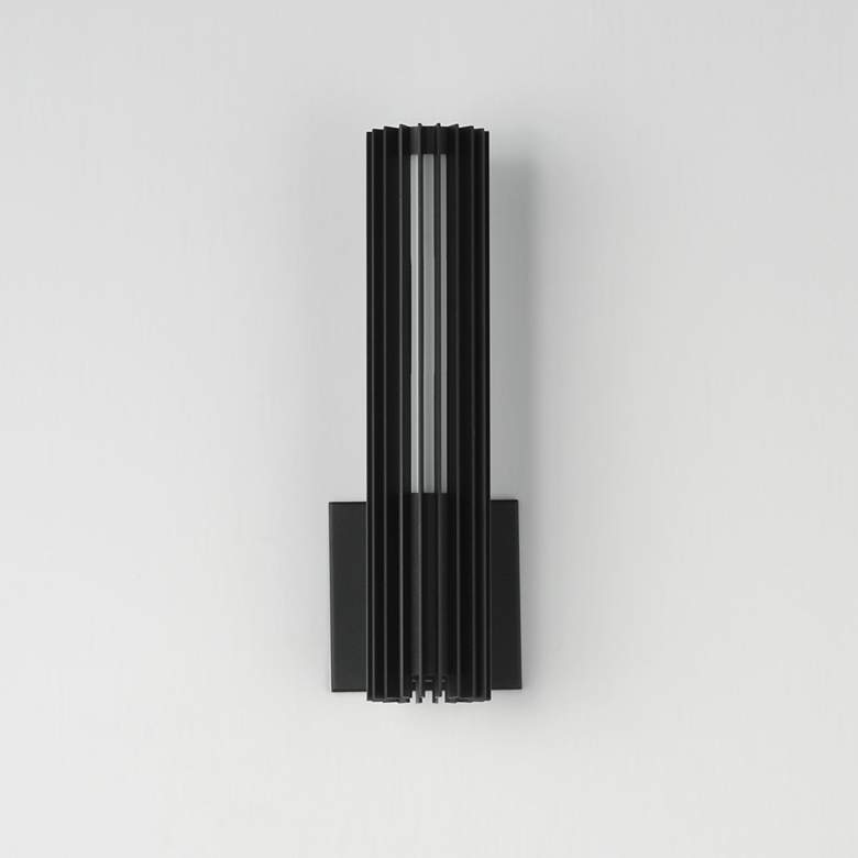 Image 2 ET2 Citadel 14" High Black LED Outdoor Wall Sconce more views