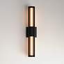 3_ET2 Citadel 24" High Black LED Outdoor Wall Sconce more views