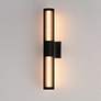 4_ET2 Citadel 24" High Black LED Outdoor Wall Sconce more views