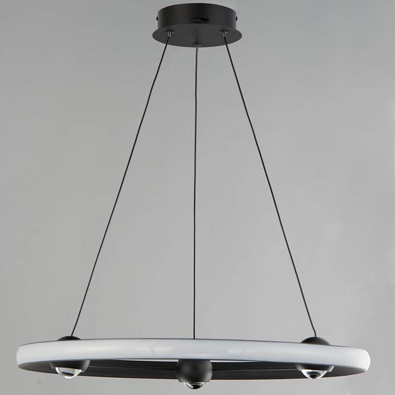Image 2 ET2 Citadel 28" High Black LED Outdoor Wall Sconce more views