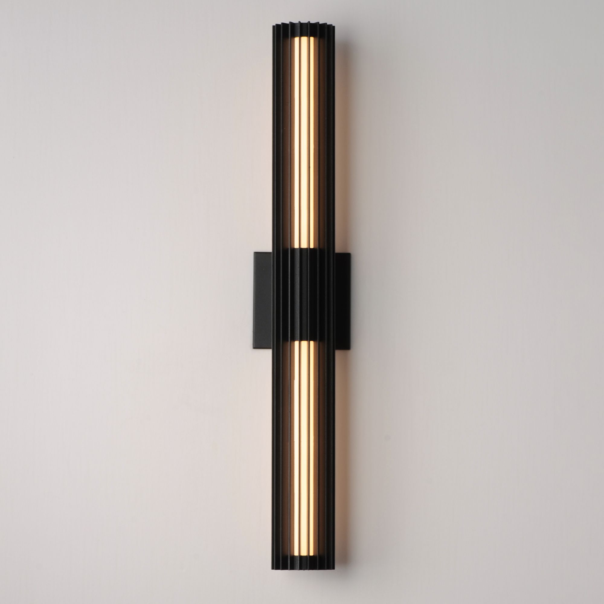 Image 3 ET2 Citadel 28" High Black LED Outdoor Wall Light more views