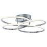 2_ET2 Coaster 20 1/4" Wide Polished Chrome Modern Ring LED Ceiling Light