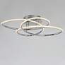 1_ET2 Coaster 20 1/4" Wide Polished Chrome Modern Ring LED Ceiling Light