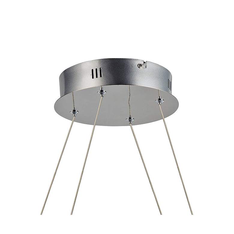 Image 4 ET2 Coaster 30" Wide Chrome LED Kitchen Island Light Pendant more views