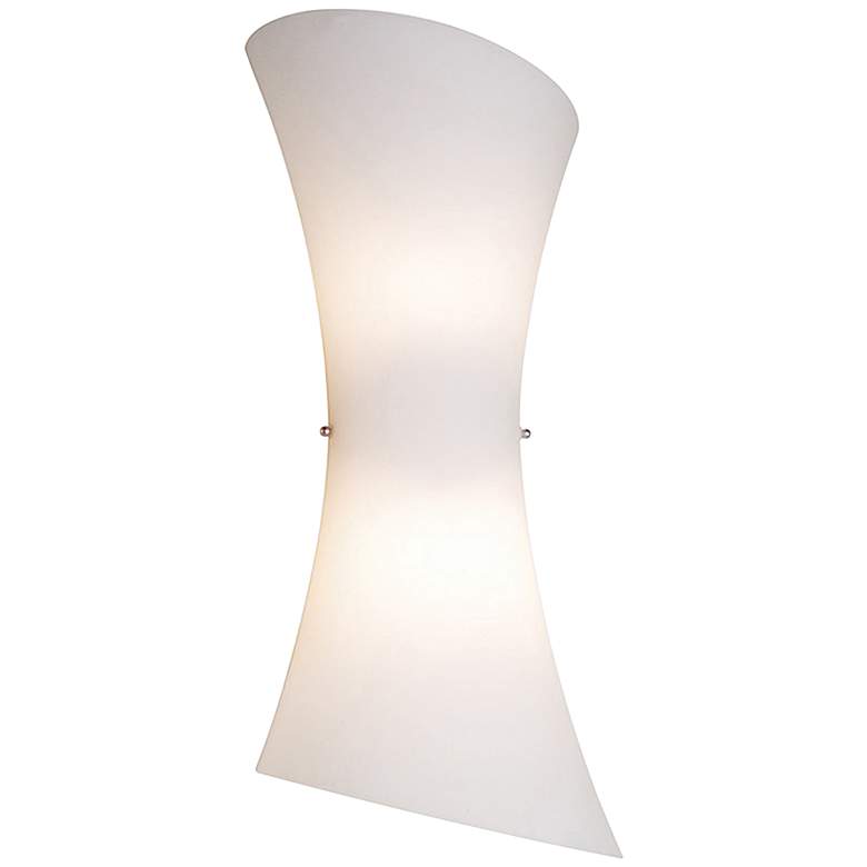 Image 3 ET2 Conico 20 inch High Frost White Glass Modern Wall Sconce