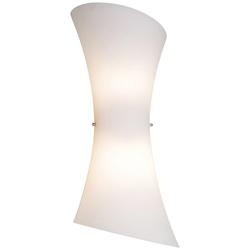 ET2 Conico 20&quot; High Frost White Glass Modern Wall Sconce