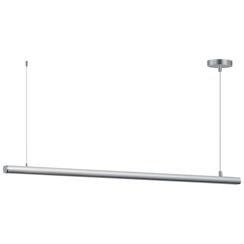 Image 1 ET2 Continuum 47"W Satin Aluminum LED Linear Pendant Light