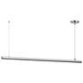 1_ET2 Continuum 47"W Satin Aluminum LED Linear Pendant Light