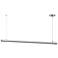 ET2 Continuum 47"W Satin Aluminum LED Linear Pendant Light