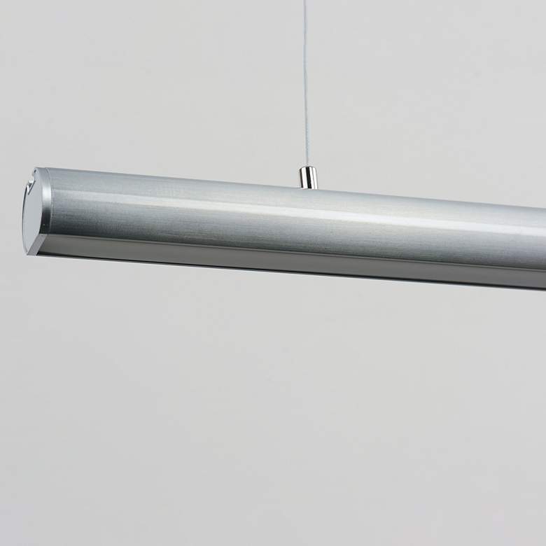 Image 3 ET2 Continuum 47"W Satin Aluminum LED Linear Pendant Light more views