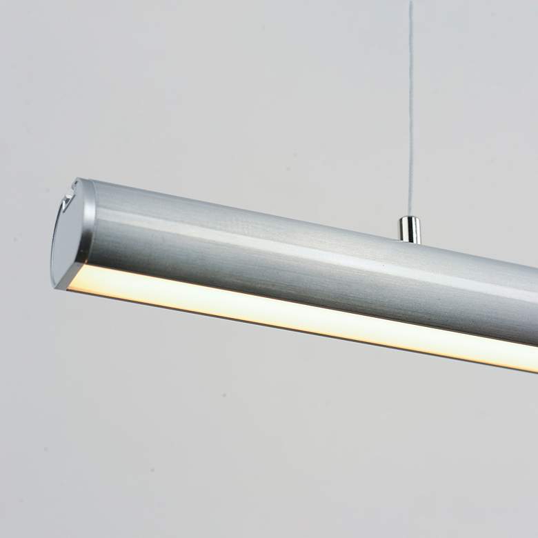 Image 4 ET2 Continuum 47"W Satin Aluminum LED Linear Pendant Light more views
