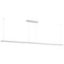 1_ET2 Continuum 93 3/4" Wide White LED Linear Pendant