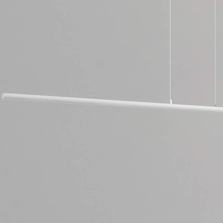 Image 2 ET2 Continuum 93 3/4" Wide White LED Linear Pendant more views