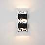 4_ET2 Coulee 14 31/2” High Black and Glass Modern LED Outdoor Wall Sconce more views