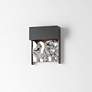 4_ET2 Coulee 7 3/4” High Black and Glass Modern LED Outdoor Wall Sconce more views