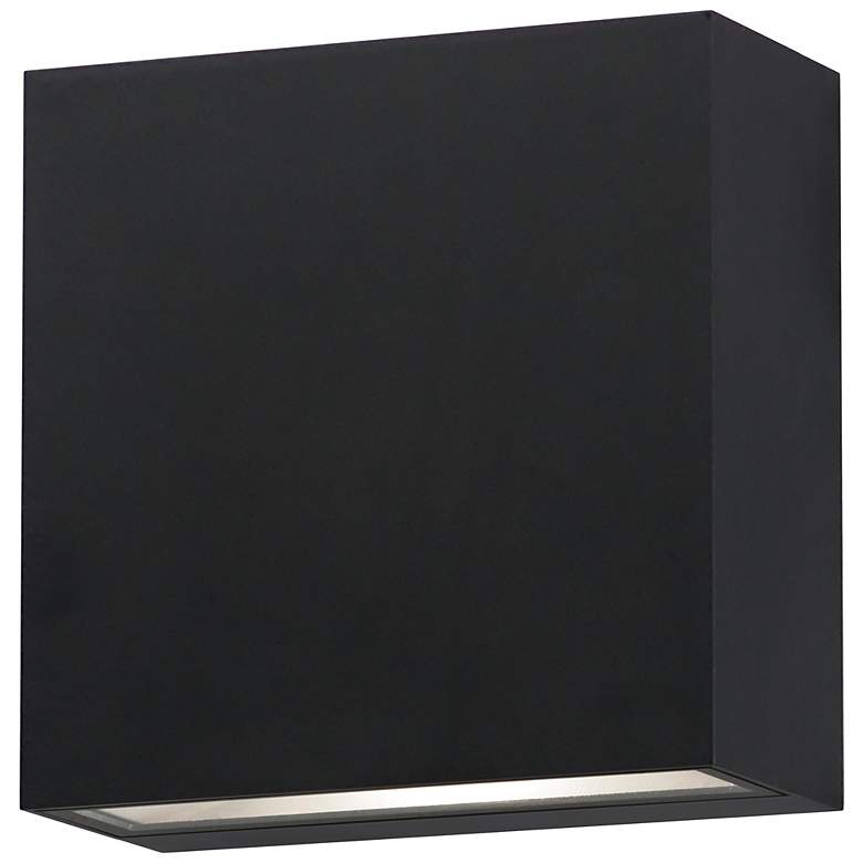 Image 5 ET2 Cubed 5 1/2" Black LED Outdoor Sconce more views