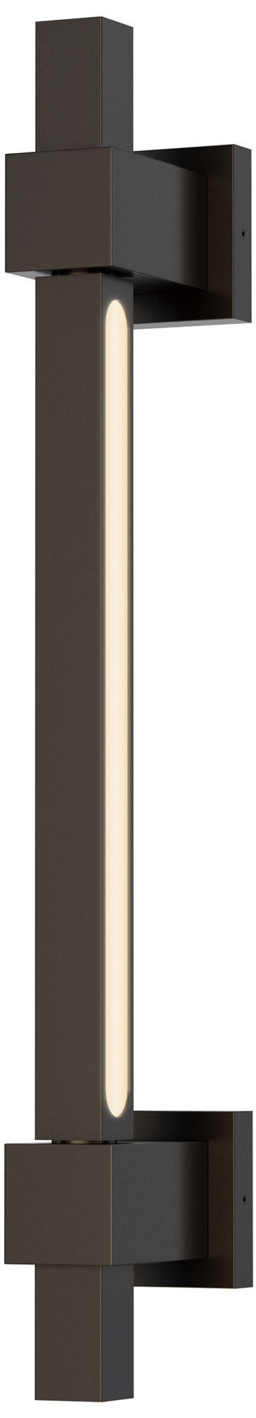 Image 2 ET2 Cubist 18" Black Square Wall Sconce more views