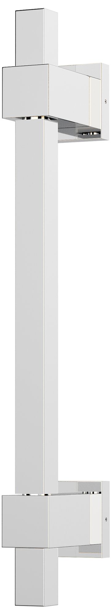 ET2 Cubist 18" Polished Chrome Square Wall Sconce