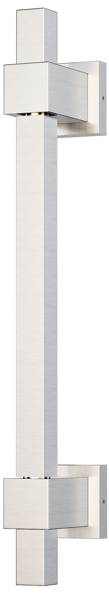 ET2 Cubist 18" Satin Nickel Square Wall Sconce