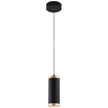 ET2 Cuff 3 1/4" Wide Black and Gold LED Mini Pendant