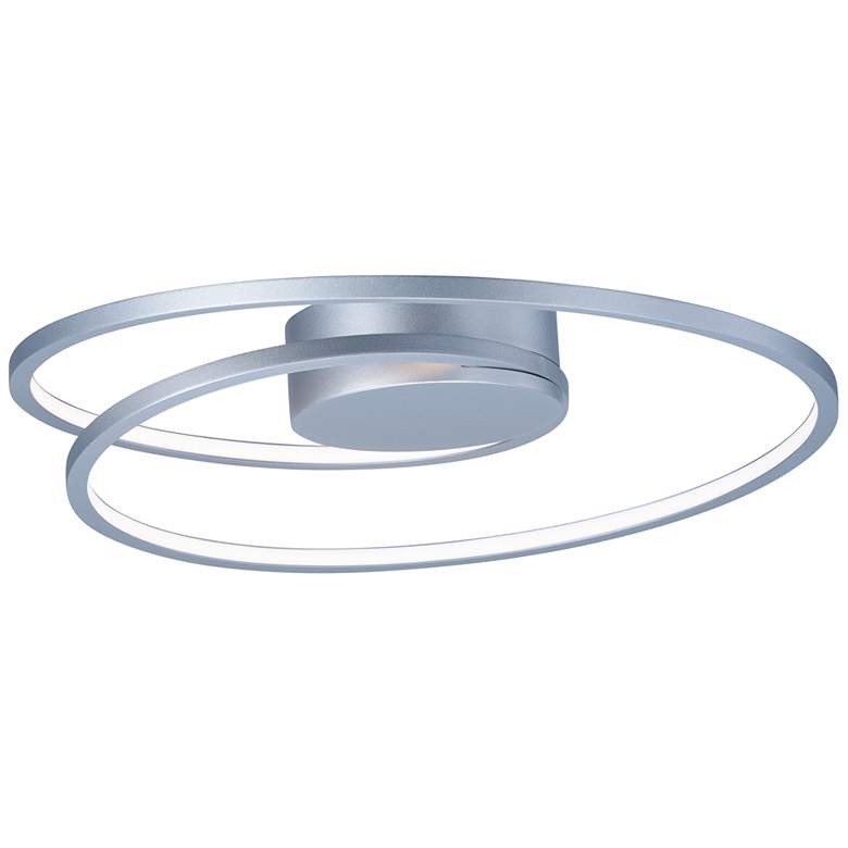 Image 2 ET2 Cycle 18" Wide Matte Silver LED Ceiling Light